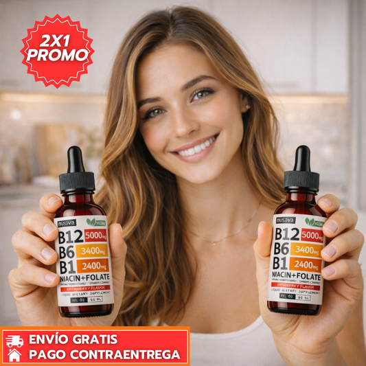 Oferta Especial 2x1 - B12 Complex™: Combate la fatiga restaurando tu energía y enfoque mental rápidamente + ebook GRATIS!