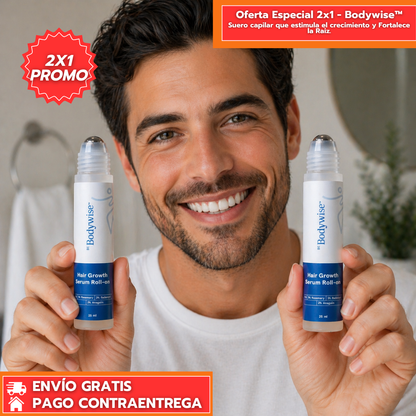 Oferta Especial 2x1 - Bodywise™: Suero capilar que estimula el crecimiento y Fortalece la Raiz.