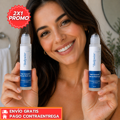 Oferta Especial 2x1 - Bodywise™: Suero capilar que estimula el crecimiento y Fortalece la Raiz.