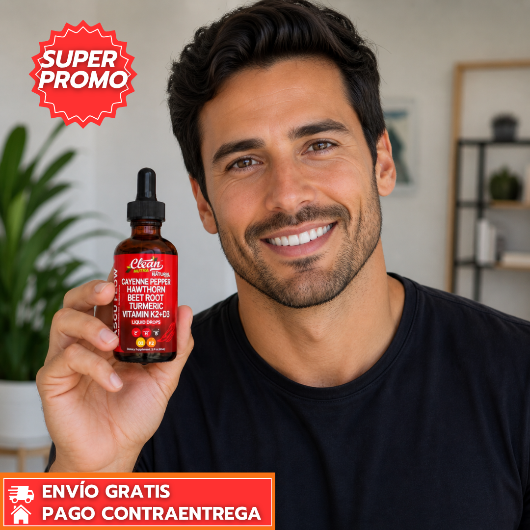 Vascu Glow™: Suplemento Líquido Natural que Favorece la Circulación y Aumenta la Energía Vital