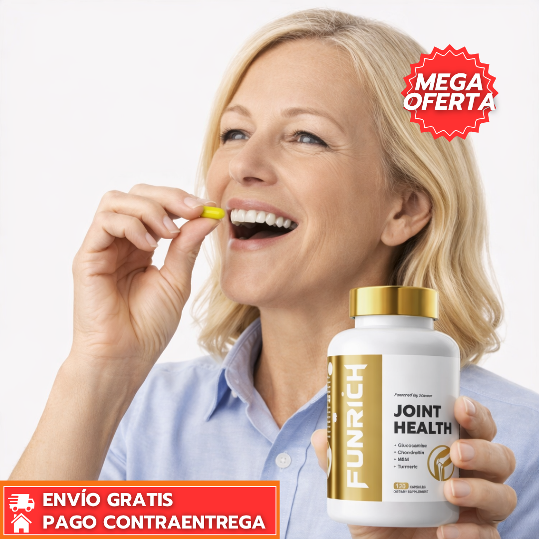 Funrich Joint Health™: Suplemento Articular que Reduce el Dolor y Mejora la Movilidad