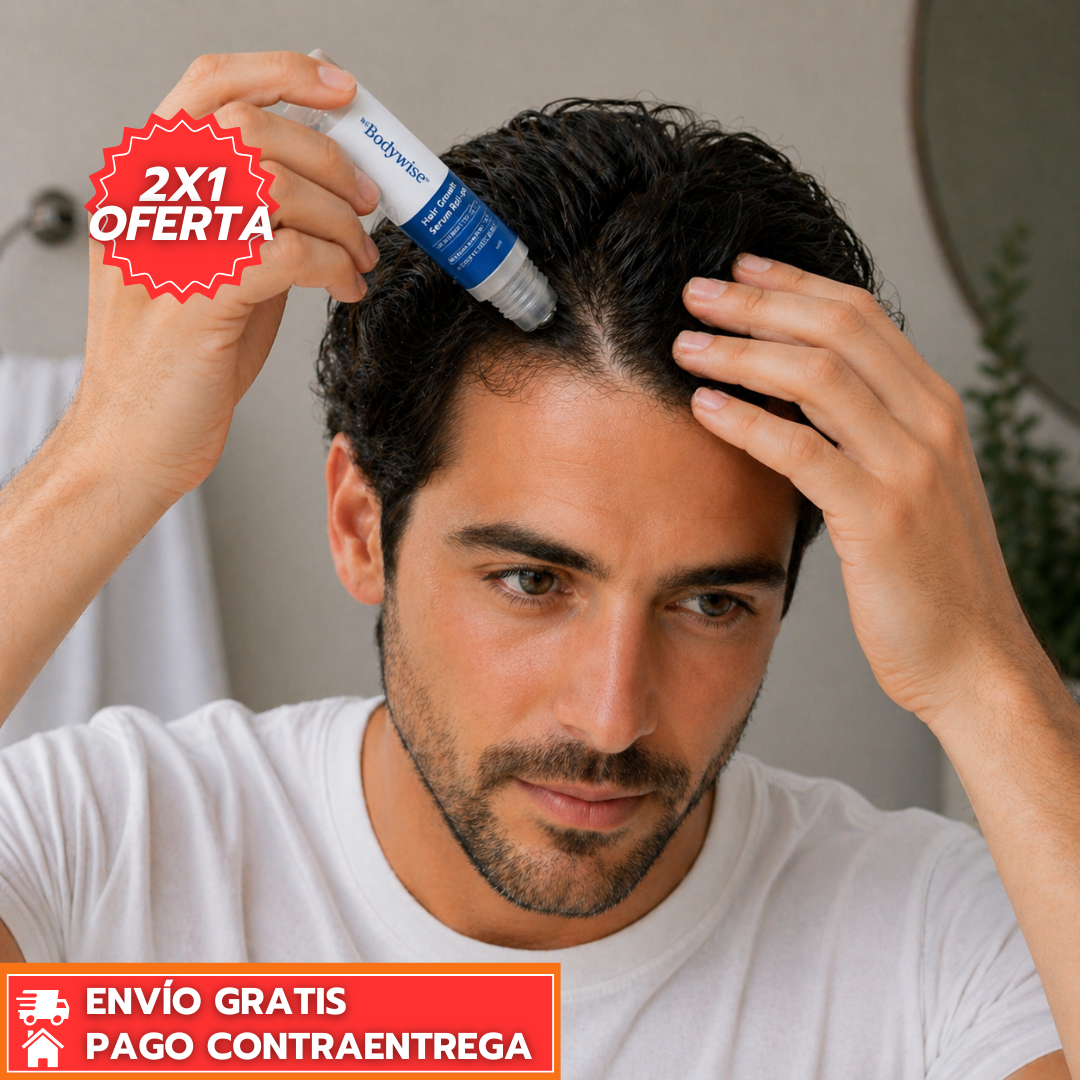 Oferta Especial 2x1 - Bodywise™: Suero capilar que estimula el crecimiento y Fortalece la Raiz.